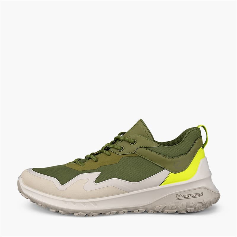 ECCO Heren ULT TRN Outdoor Trainers Gravel/Acorn/Lime Punch - Afbeelding 1