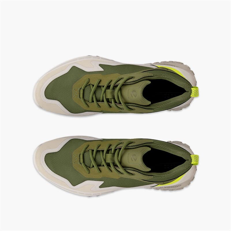 ECCO Heren ULT TRN Outdoor Trainers Gravel/Acorn/Lime Punch - Afbeelding 4