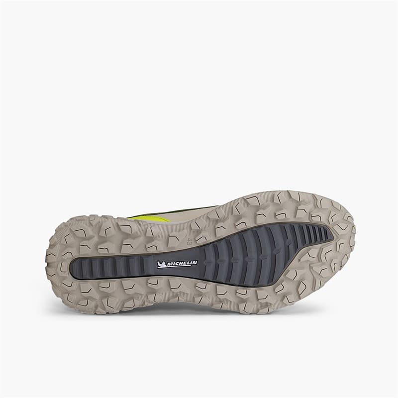 ECCO Heren ULT TRN Outdoor Trainers Gravel/Acorn/Lime Punch - Afbeelding 5