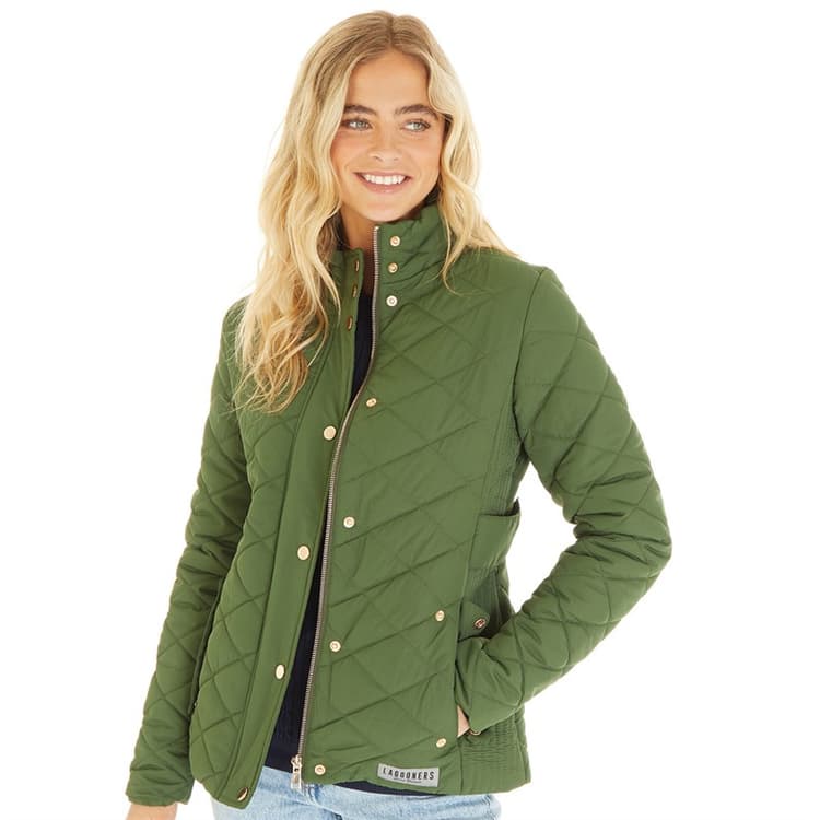 Lagooners Dames Great Outdoors Gewatteerde jassen Groen