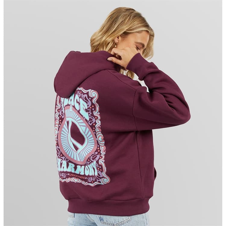 Lagooners Dames Peace & Harmony Hoodie Pruim