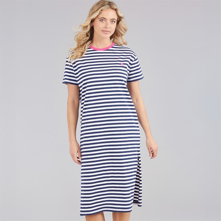 Lagooners Dames Gatemoor Jurk Navy/Wit