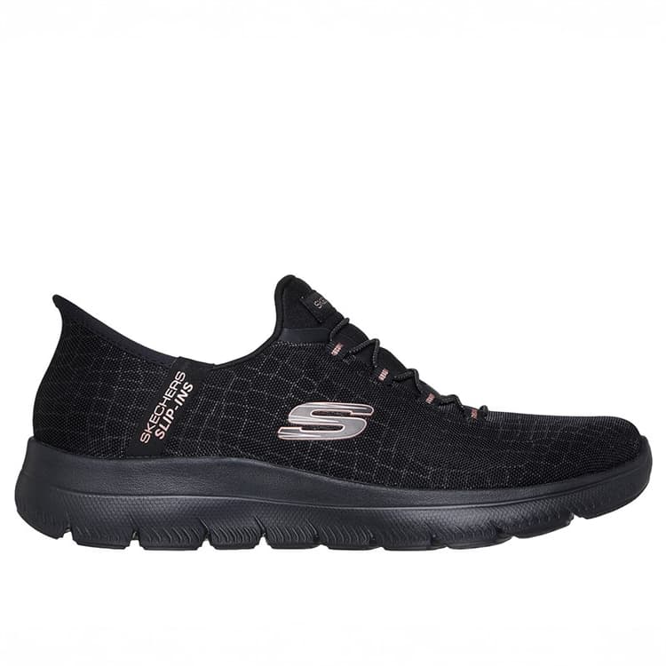 SKECHERS Dames Summits Classy Nacht Instappers Zwart