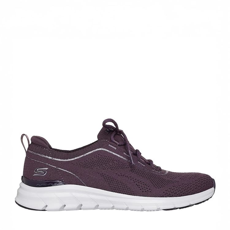 SKECHERS Dames Pure Flex Midnight Star Sneakers Paars
