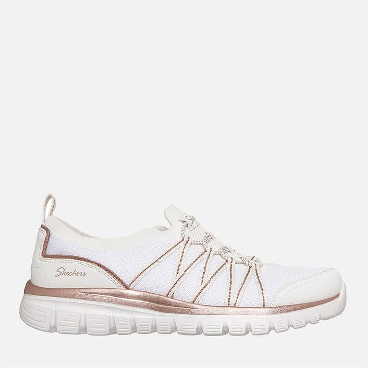 SKECHERS Dames elegante sneakers Wit