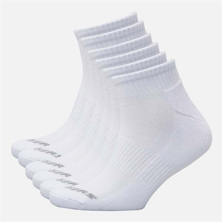 SKECHERS Six Pack Kousen Kwart wit Traditional