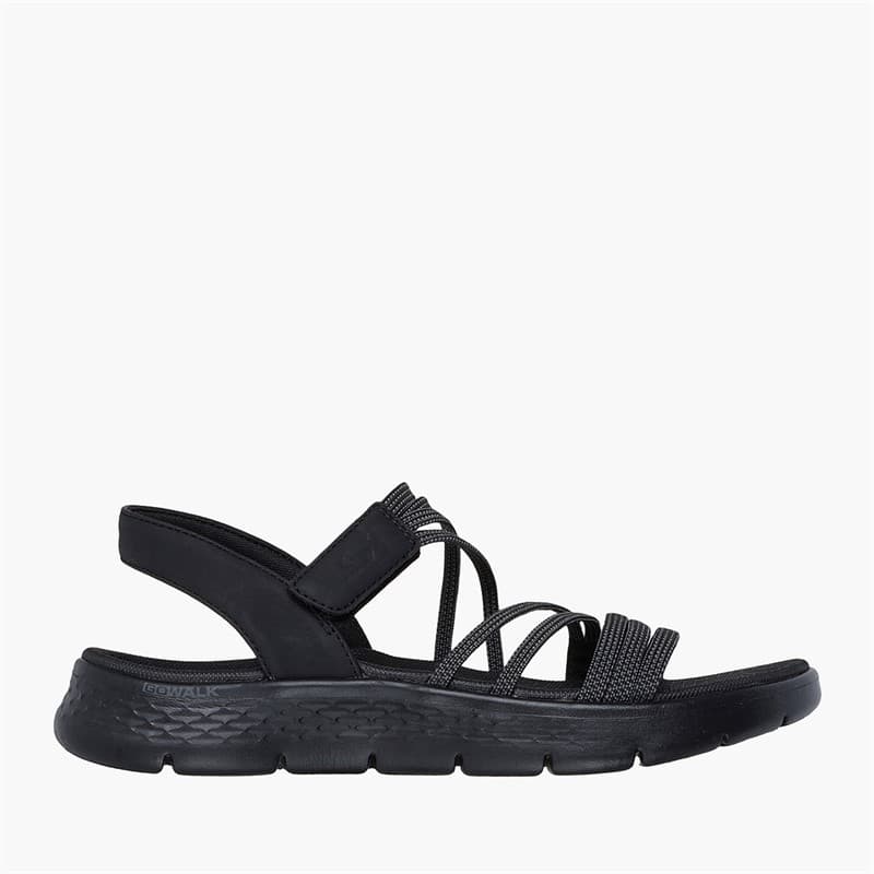 SKECHERS Dames Go Walk Flex Sandalen Zwart - Afbeelding 1