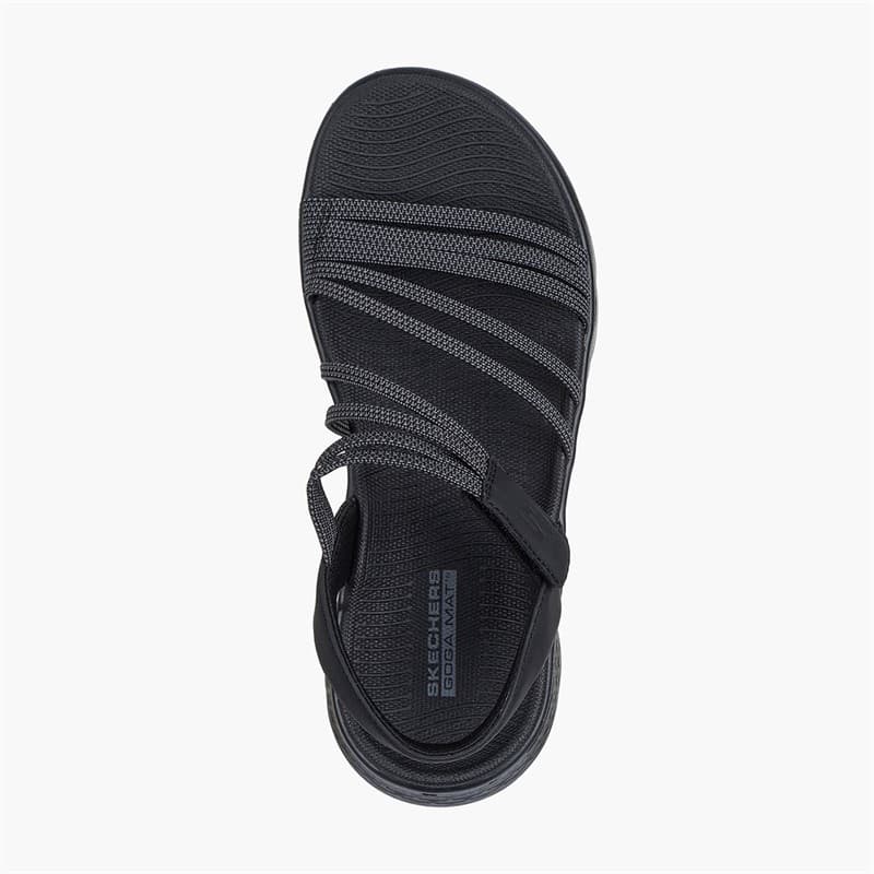 SKECHERS Dames Go Walk Flex Sandalen Zwart - Afbeelding 4