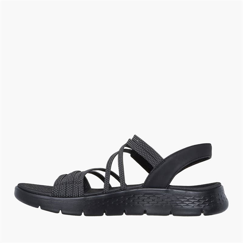 SKECHERS Dames Go Walk Flex Sandalen Zwart - Afbeelding 5