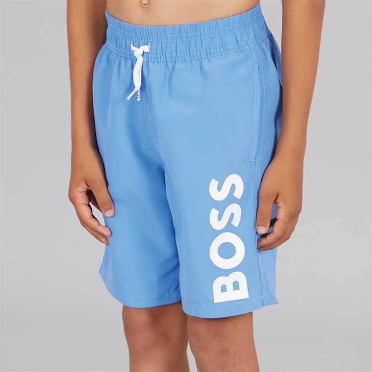 BOSS Jongens Zwem Shorts Marineblauw