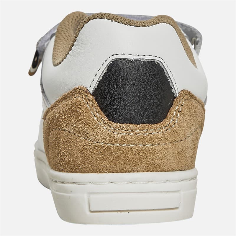 BOSS Jongens Logo Klittenband Cupzool Sneakers Wit - Afbeelding 3