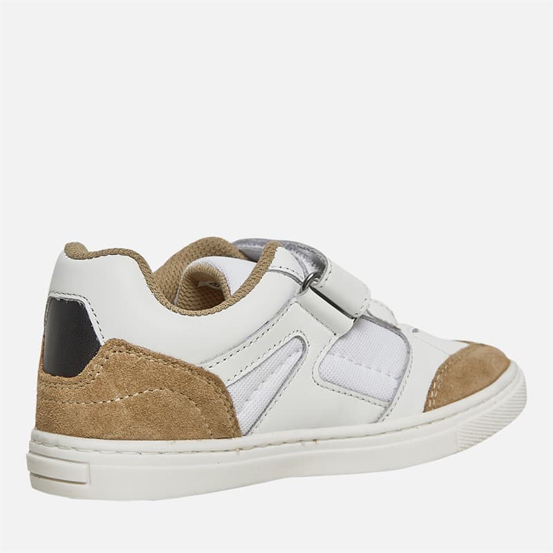 BOSS Jongens Logo Klittenband Cupzool Sneakers Wit - Afbeelding 5