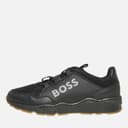 BOSS Junior Jongens Gebreide Logo Sneakers Zwart