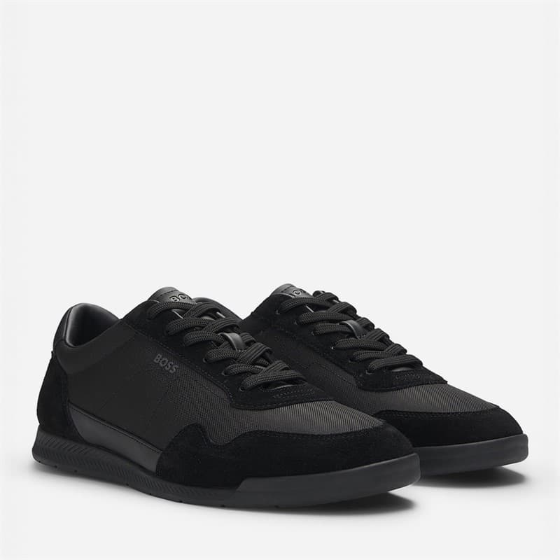 BOSS Heren titanium sneakers Zwart - Afbeelding 1