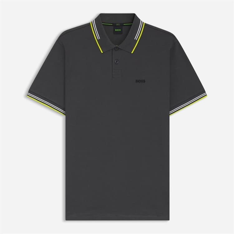 BOSS Heren Paul Poloshirt Dark Grey