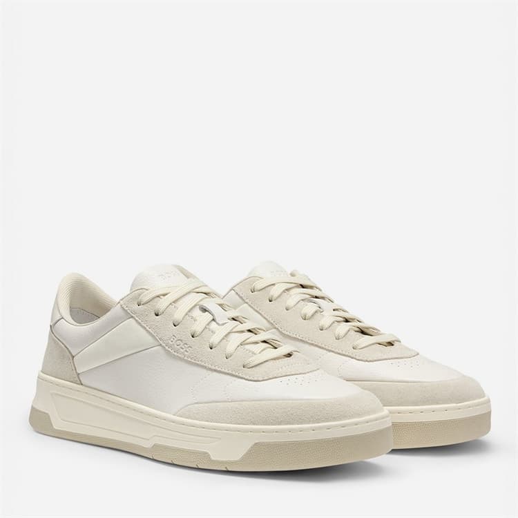BOSS Heren Baltimore Sneakers Open White