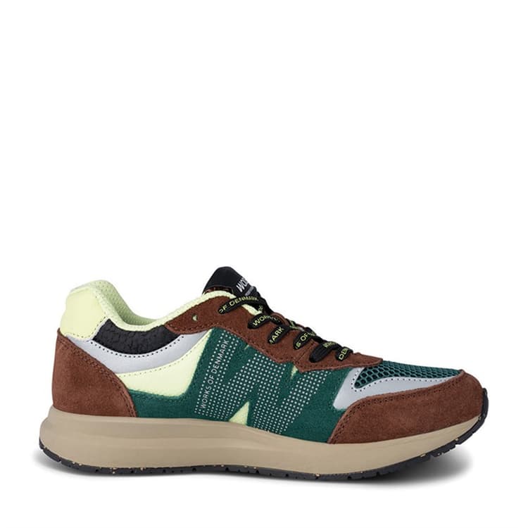 Woden Dames Rigmor Open Mesh Sneakers 313 Sepia / Deep Forest