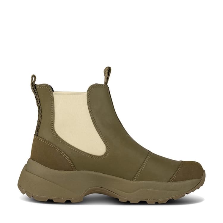 Woden Dames Siri Waterdichte Rubber Laarzen 202 Dark Olive / Alfalfa