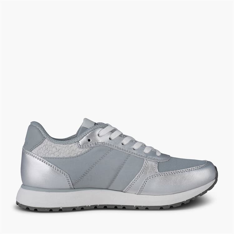 Woden Dames Ronja Metallic Sneakers 039 Silver