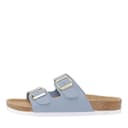 CPH Comfort Dames Sandalen Twee Bandjes Lichtblauw/Goud