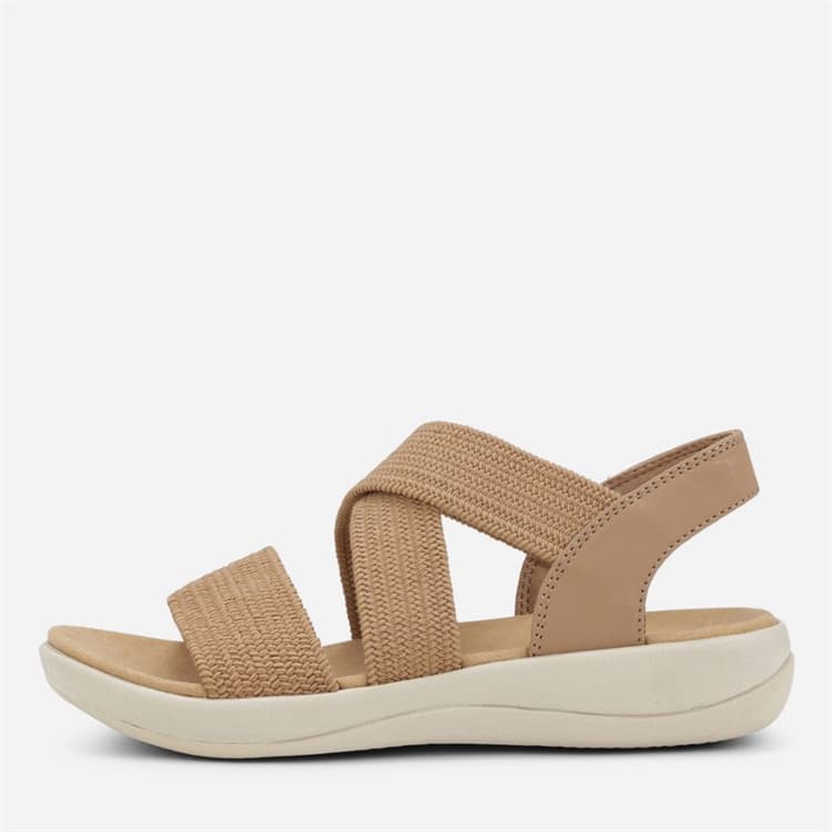 CPH Comfort Dames Chunky Elastische Sandalen Tan