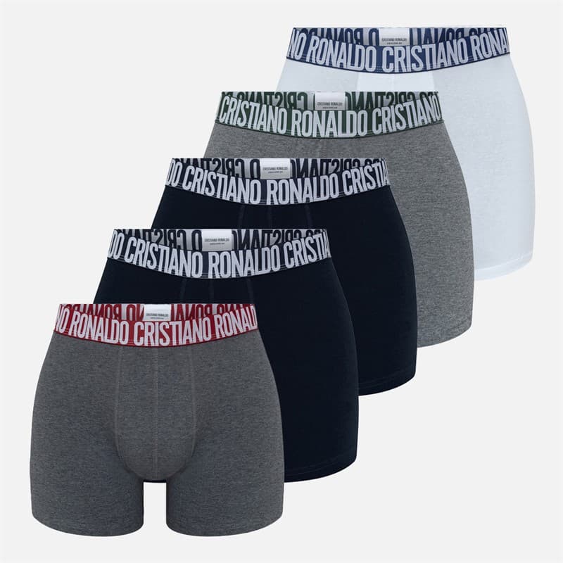 CR7 Heren Basic Vijf Pack Slips Multicolour - Afbeelding 1