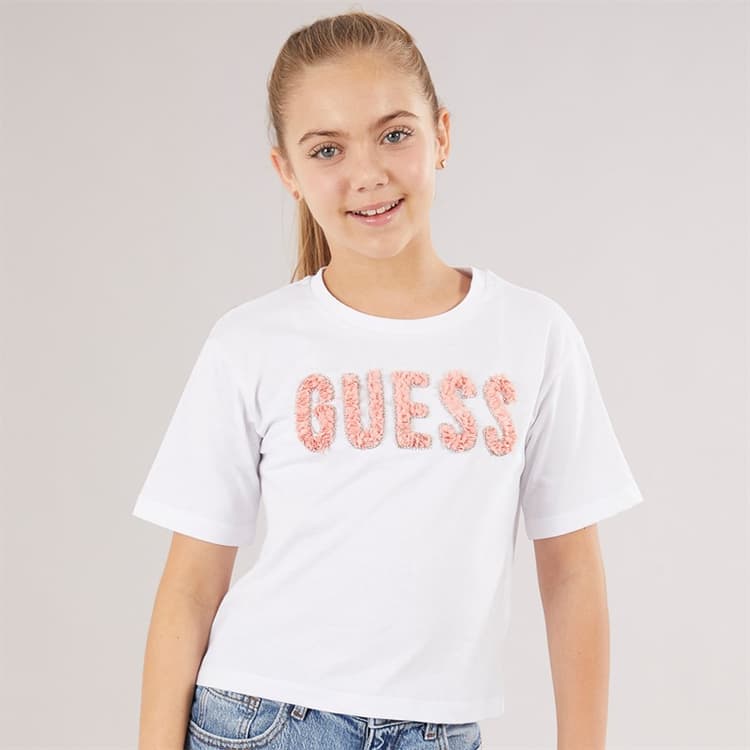 Guess Meisjes T-shirt Pure White