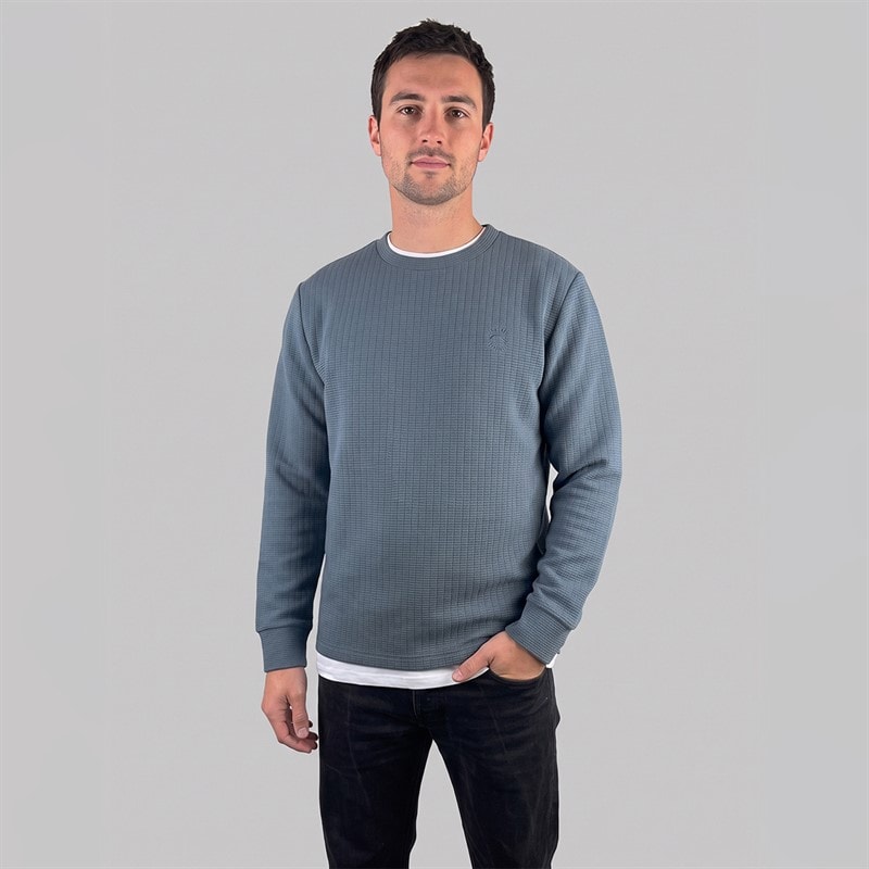 Indicode Mężczyźni bluza arkven - Dark Slate