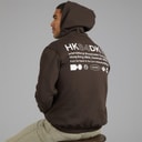 Sweat à capuche Pacs HKDK hommes Marron