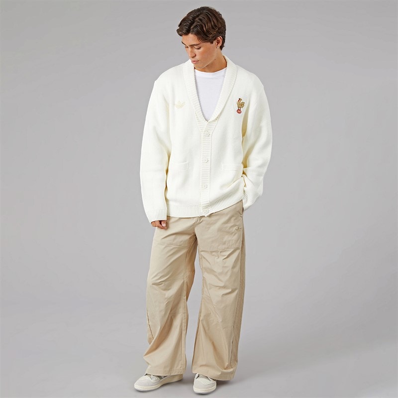 Mężczyźni kardigan FFR France Rugby 120 years Off White – zdjęcie  4