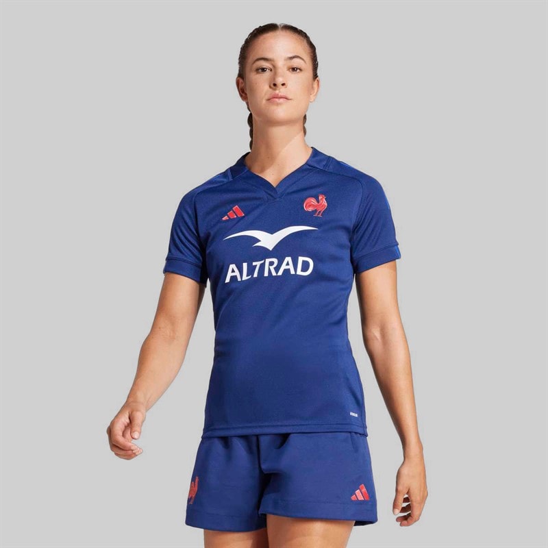 Damen - FFR Frankreich Rugby 24/25 Heimtrikot Dunkelblau - Bild 1