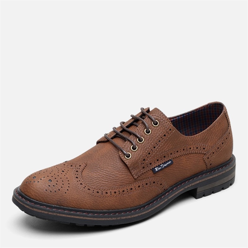 Mężczyźni buty brogowe spitfire Caramel – zdjęcie  2