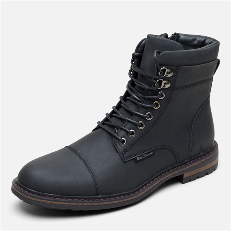 Herren - Bonneville Brogue-Stiefel Schwarz - Bild 2