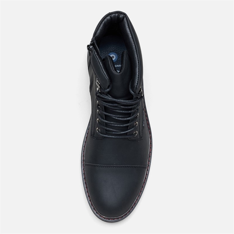 Herren - Bonneville Brogue-Stiefel Schwarz - Bild 3