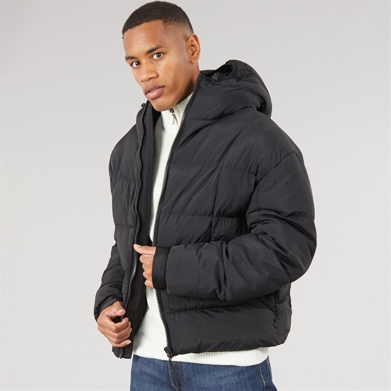 Brave Soul Veste matelassée d'usine hommes - Noir