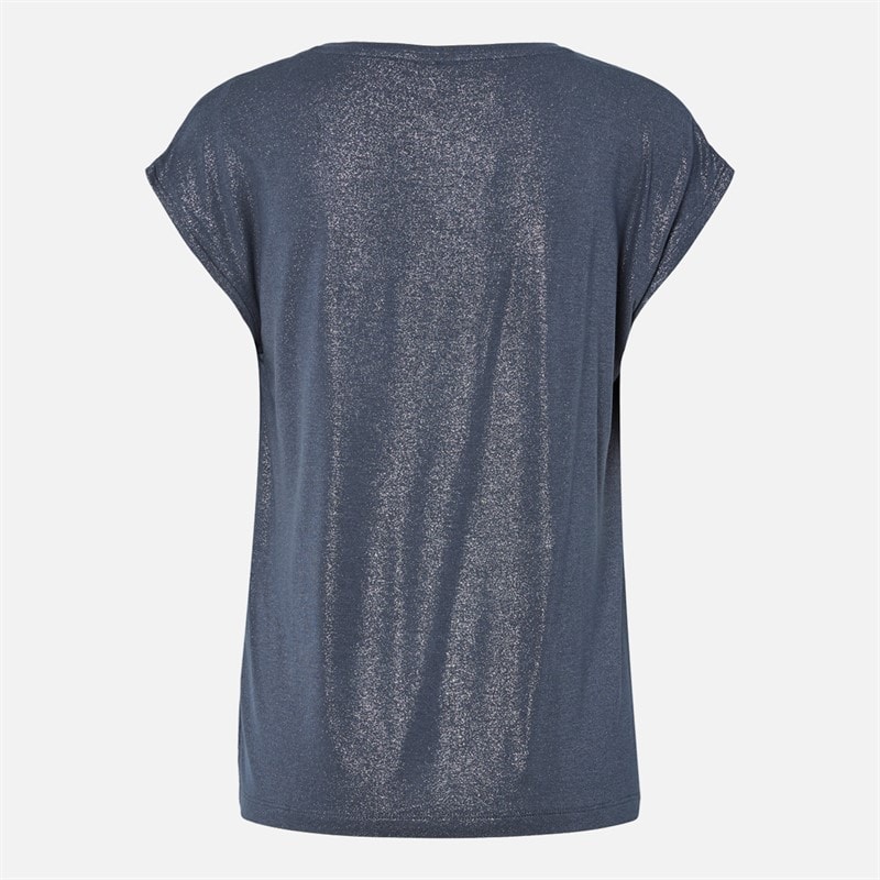 Dames alice glitter t-shirt Ombre Blue - Afbeelding 2