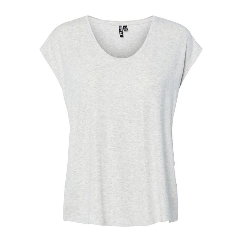 Dames alice glitter t-shirt Light Grey Melange - Afbeelding 1