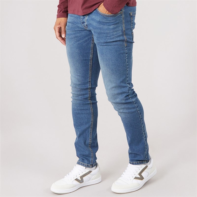 Crosshatch Mężczyźni jeansy buraca slim fit - Stonewash