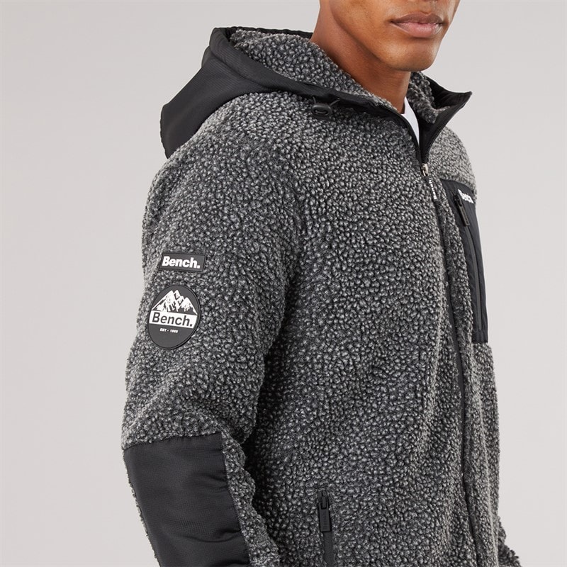 Polaire sherpa zippée Brecon hommes Black Marl - Image 3