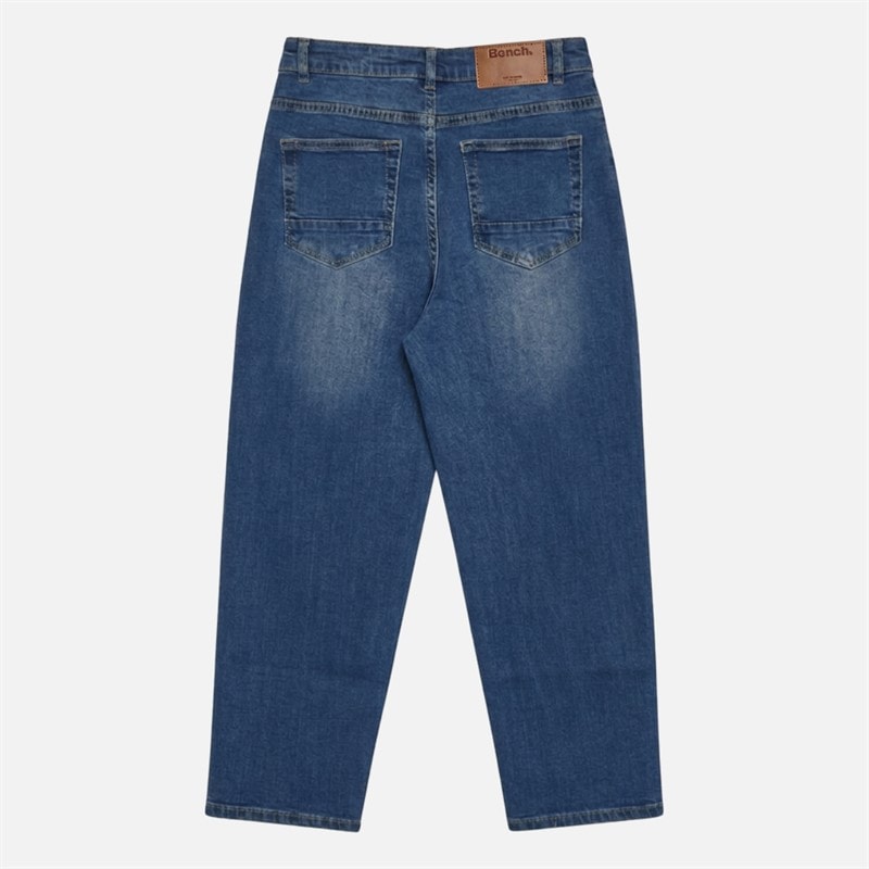 Chłopcy dżinsy jenkyn z nogawką typu barrel, sprane Mid Blue Wash – zdjęcie  2