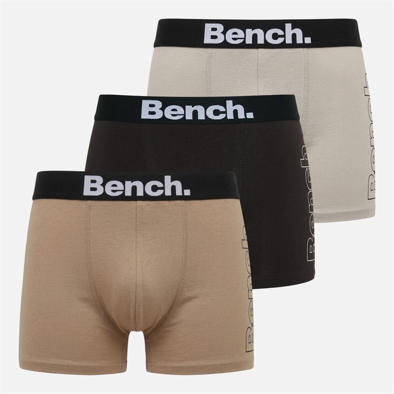 Heren aldama driepack boxers Ground Coffee/Taupe/Steengrijs - Afbeelding 1