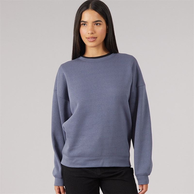 Damskie bluza oversize Dusty Blue – zdjęcie  3