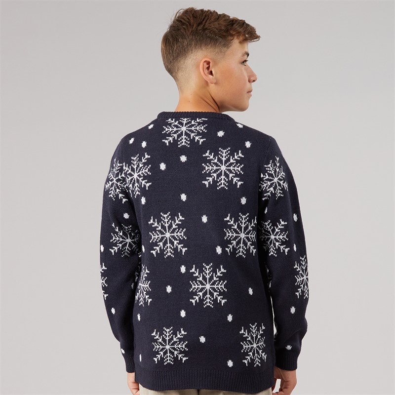 Jungen - Weihnachts-Pullover Navy - Bild 2