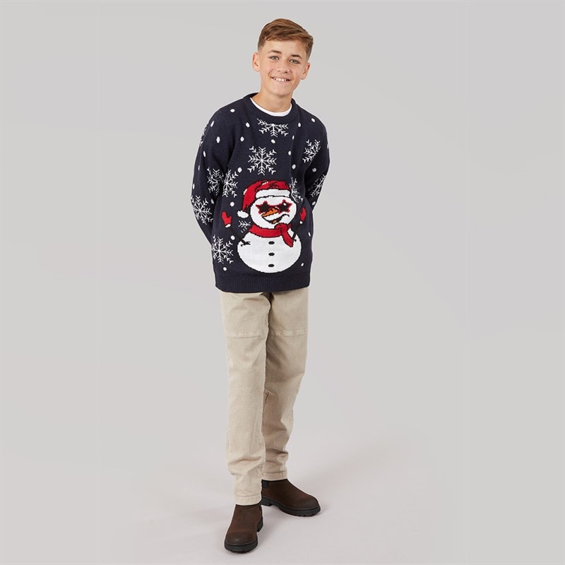 Jungen - Weihnachts-Pullover Navy - Bild 4