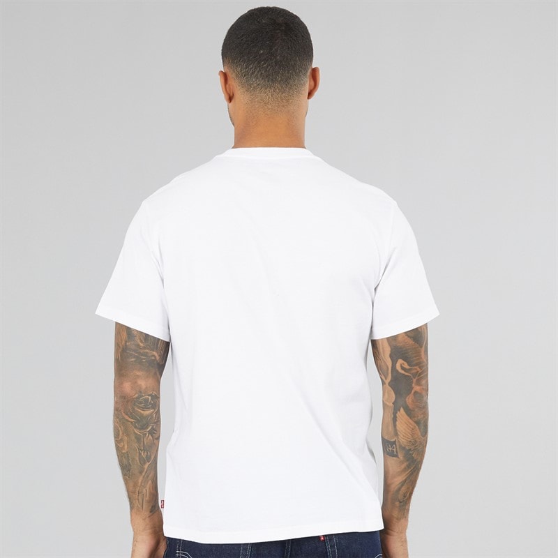 T-shirt coupe décontractée hommes Blanc - Image 2