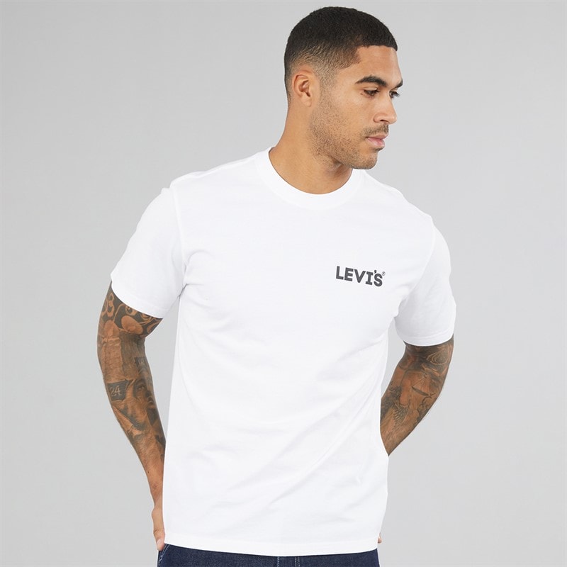 T-shirt coupe décontractée hommes Blanc - Image 3