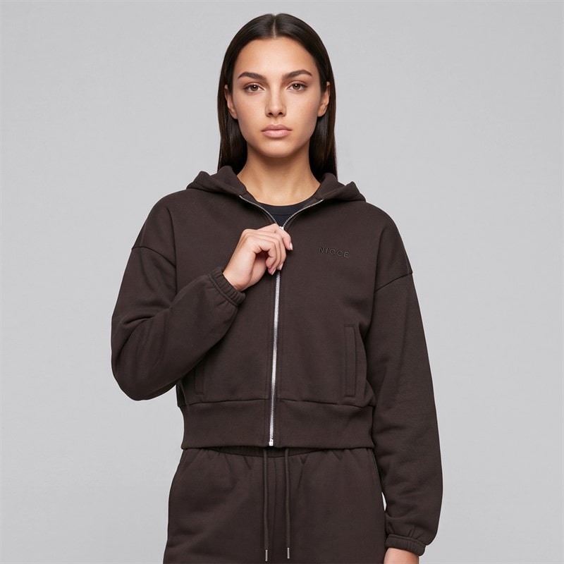 Damen - Valencia Kurzer Kapuzenpullover mit Reißverschluss Americano - Bild 3