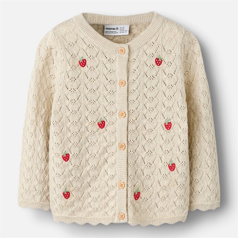 Name It Mädchen - Himali Strick-Cardigan - Peyote Melange