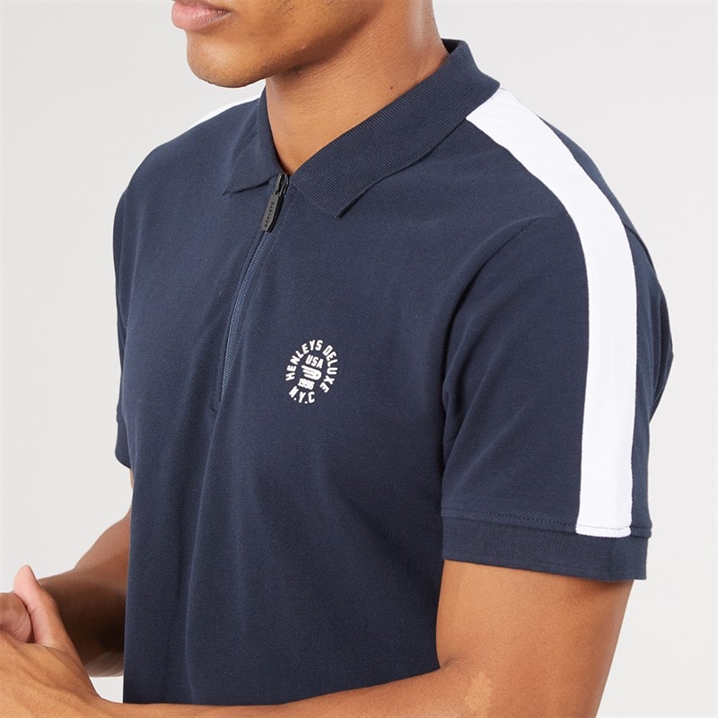 Polo Calyer hommes Marine - Image 3