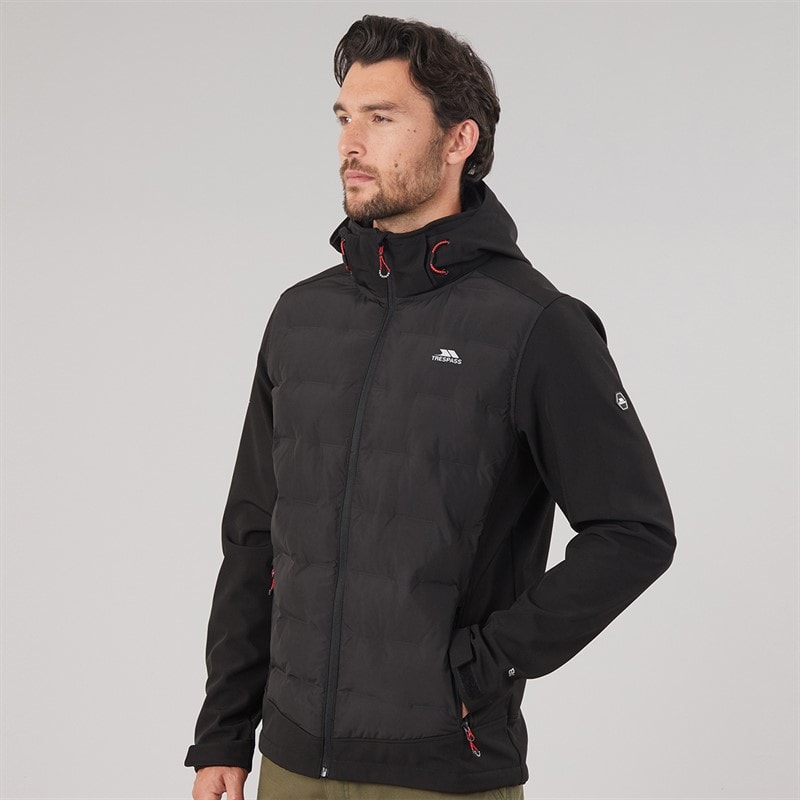 Trespass Veste softshell matelassée imperméable Alwero hommes - Noir